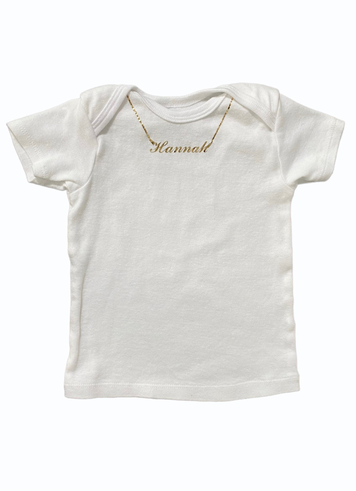 The Classic Bling: Organic Infant Lapover Tee Shirt - Starter Bling