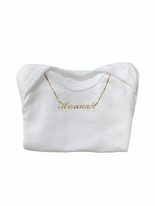 The Classic Bling: Organic Infant Lapover Tee Shirt - Starter Bling