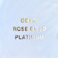 Starter Bling organic cotton baby onesie with a custom name necklace design
